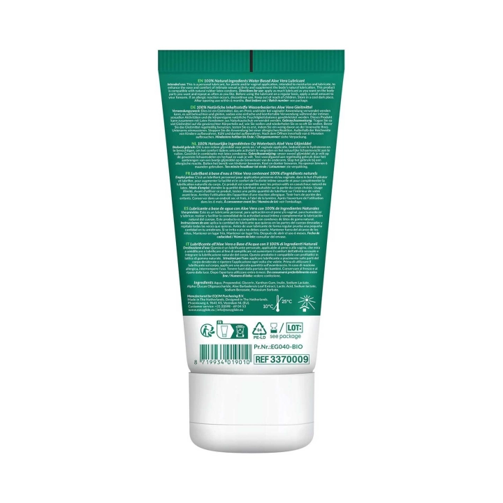 Lubrykant na bazie wody — EasyGlide Bio & Natural, Aloes, 100 ml, delikatny