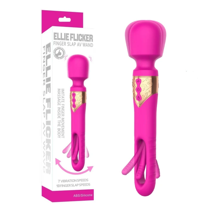 Wibrator do punktu G z ruchomym języczkiem, silikonowy, 10 prędkości wibracji, wodoodporny