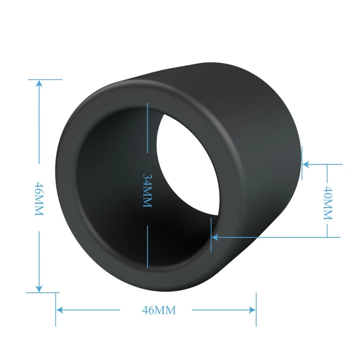 Pierścień na penisa Crazy Bull Viggo - silikonowy, 3,4 cm, wodoodporny