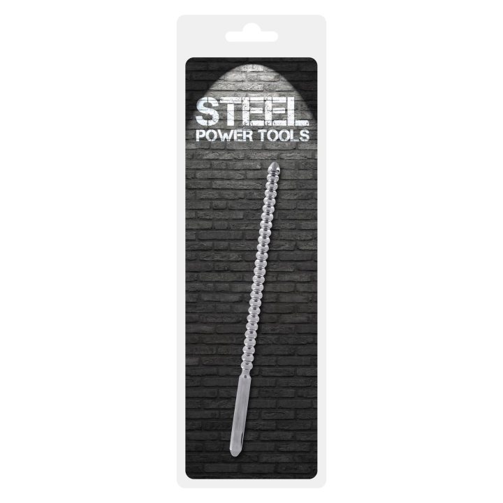 Metalowy dip stick (10 mm) — Steel Power Tools, żebrowany, stal nierdzewna 24 cm