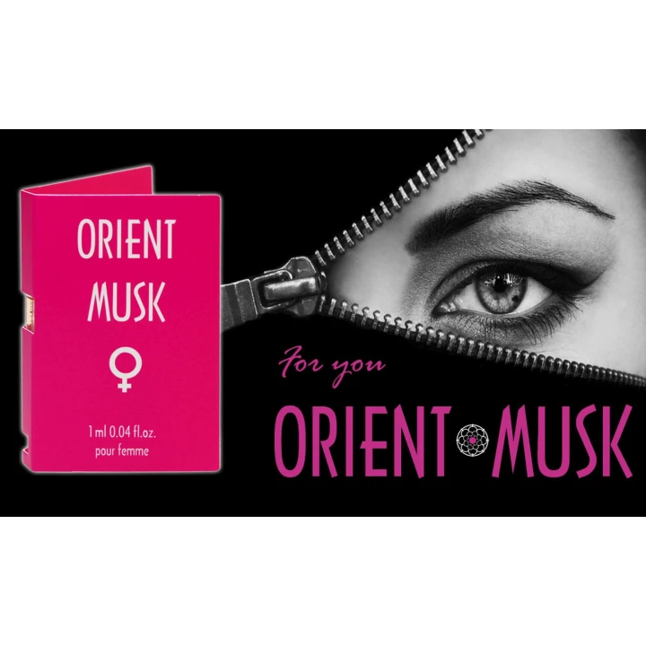 Perfumy Orient Musk 1ml – Eros, Zmysłowe Nuty Różowego Pieprzu i Jaśminu, Ekstaza