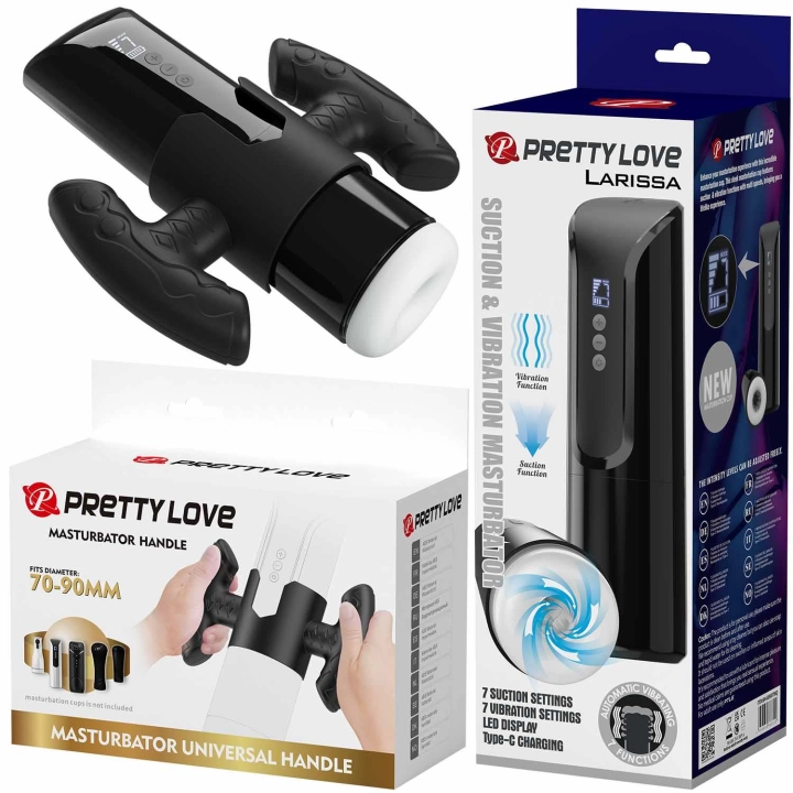 Masturbator PRETTY LOVE Larissa – 7 trybów ssania i wibracji, ładowanie USB-C