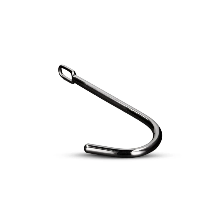 Hak waginalny stalowy - 24,5cm długości, 1,2cm grubości, z podwójnym pierścieniem