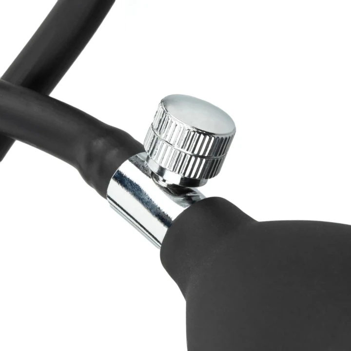 Plug analny pompowany - Kolekcja Anal, 20 cm, czarny, ergonomiczną konstrukcję