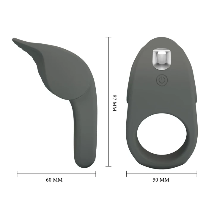 Pierścień wibracyjny PRETTY LOVE, silikonowy, 10 funkcji wibracji, pamięć