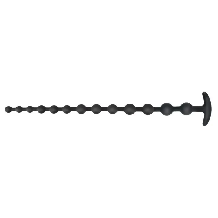 Zestaw kulek analnych Black Velvets, silikon, 50 cm, 13 stymulujących kulek