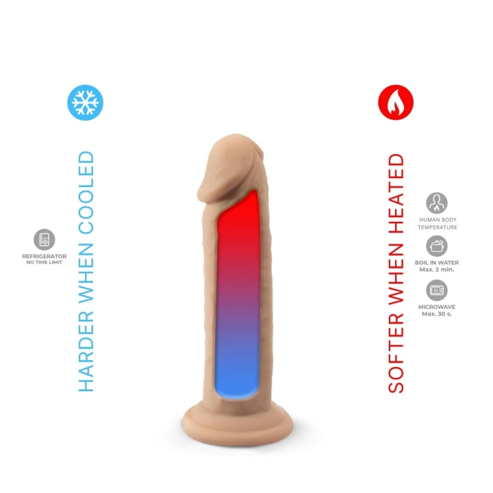 Dildo Real Skin 2, Długość 15,4 cm, Średnica 3,5 cm, Wodoodporność