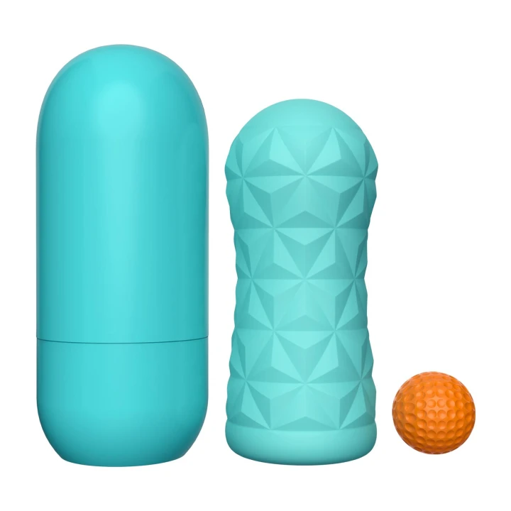 Masturbator przezroczysty PRETTY LOVE VICTORIA, TPR/ABS, wirująca cewka, stymulująca kula