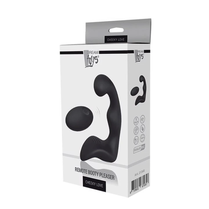 Masażer prostaty Cheeky Love, silikonowy, wibracje, pilot bezprzewodowy 3 cm