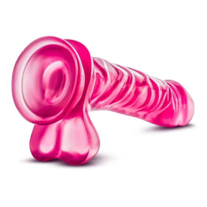 Dildo B YOURS BASIC 8 - PVC, Długość 4,6cm, Mocna Podstawa z Przyssawką