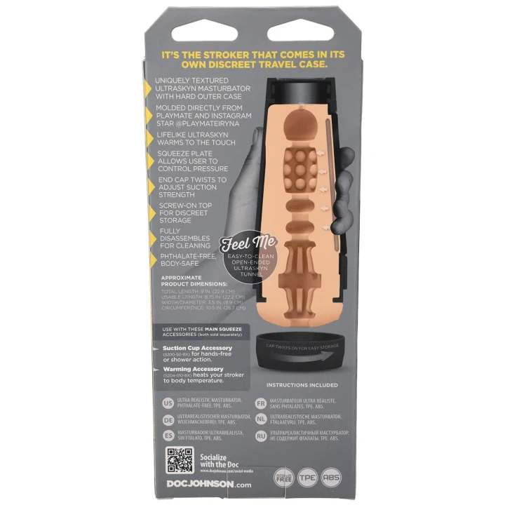 Stroker ULTRASKYN Main Squeeze - regulowane ciśnienie, unikalna tekstura, dyskretne przechowywanie