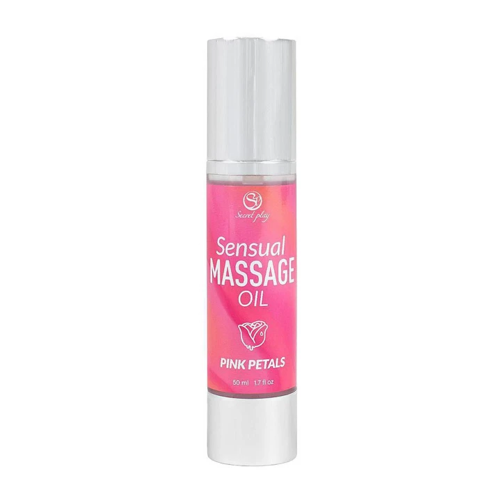 Olejek do masażu Pink Petals 50 ml, nawilżający, jedwabista konsystencja, strefy erogenne