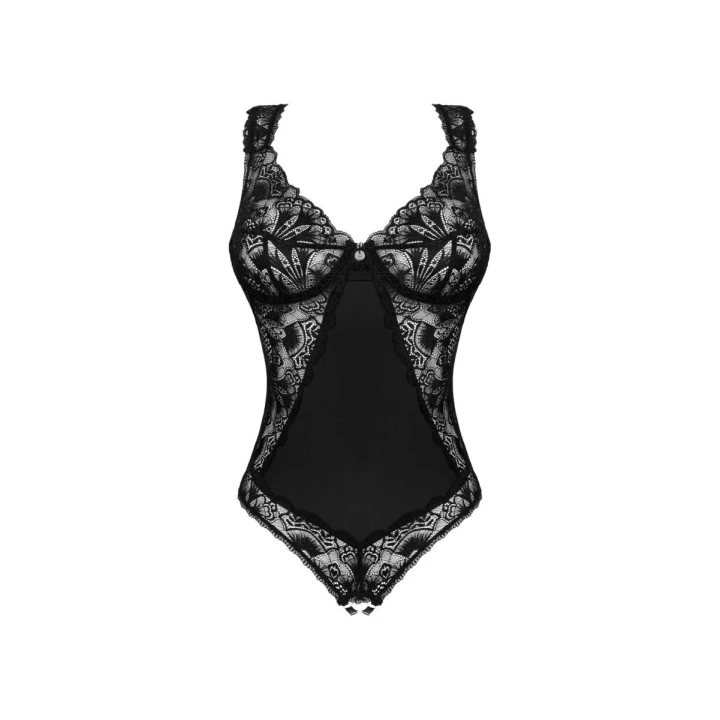 Body Donna Dream, OBSESSIVE, otwarte XL/2XL, koronkowe, regulowane ramiączka