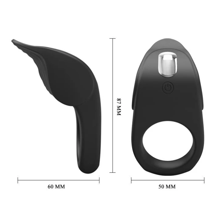 Pierścień wibracyjny - PRETTY LOVE, silikon, 10 funkcji wibracji, funkcja pamięci