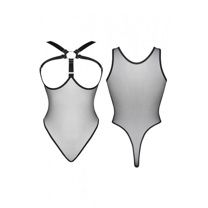 Body DEMONIQ Kolekcja Lady X Mayte XXL, elastyczna siateczka, elegancki design, wygodne dopasowanie