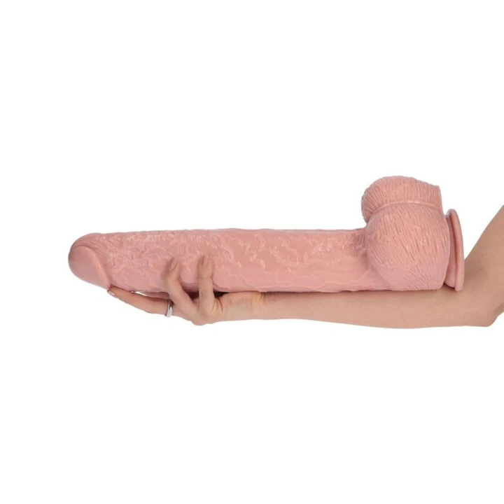 Dildo - Włoska Ekspert 40 cm, PVC, Przyssawka, Naturalna Skóra