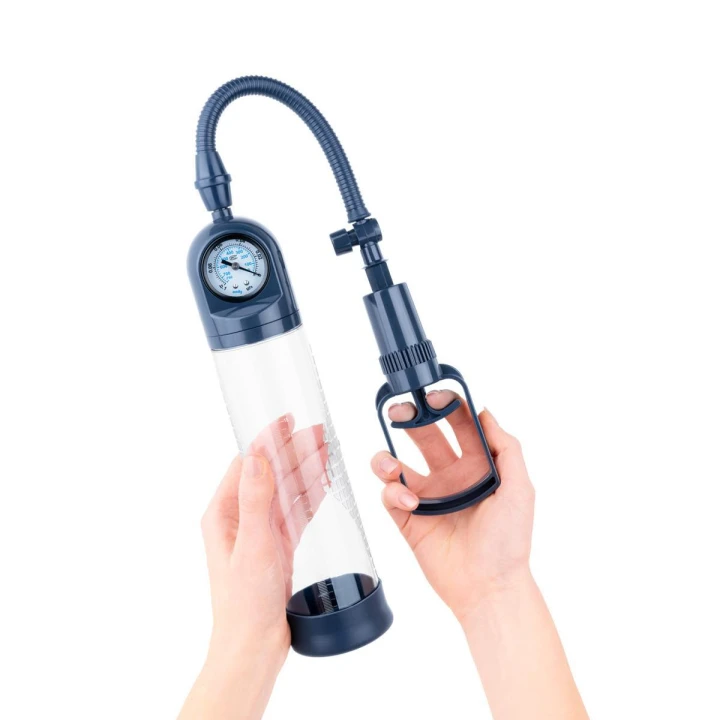 Pompka do penisa Boners No. 3 z adapterami, przezroczysty cylinder, ręczne wytwarzanie podciśnienia