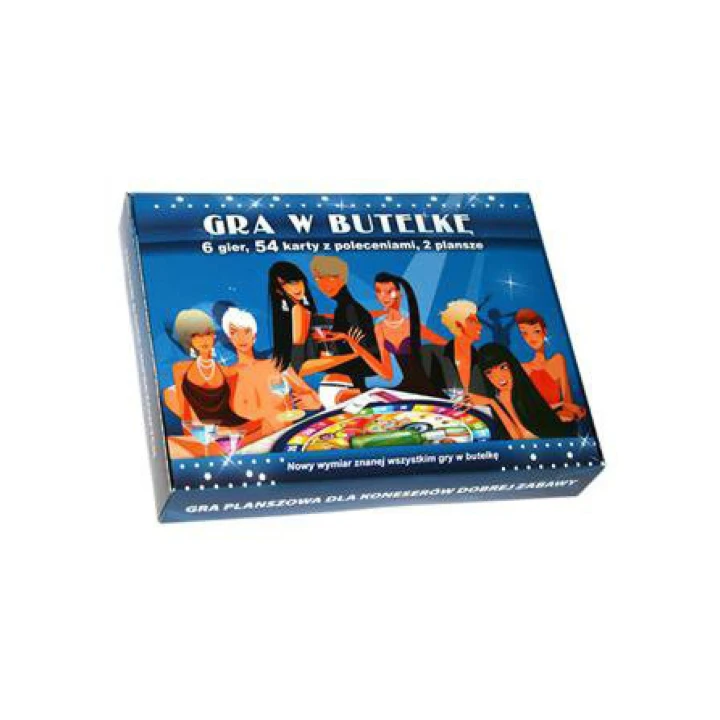 Gra Towarzyska w Butelkę - Gry-GRA, 6 gier, 54 karty, 2 plansze, idealna na imprezy