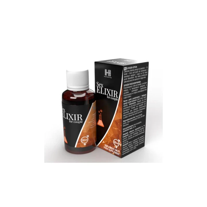 Afrodyzjak dla par Sex Elixir, 30ml - Wzrost libido, Bezsmakowy, Stymulacja intymna