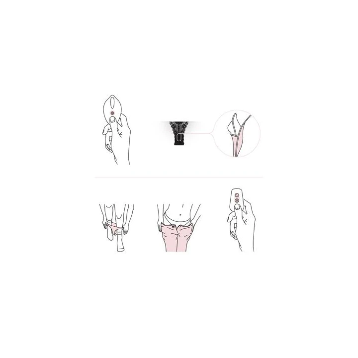 Wibracyjne majtki PantyRebel z bezprzewodowym pilotem, 12 trybów, wodoodporne