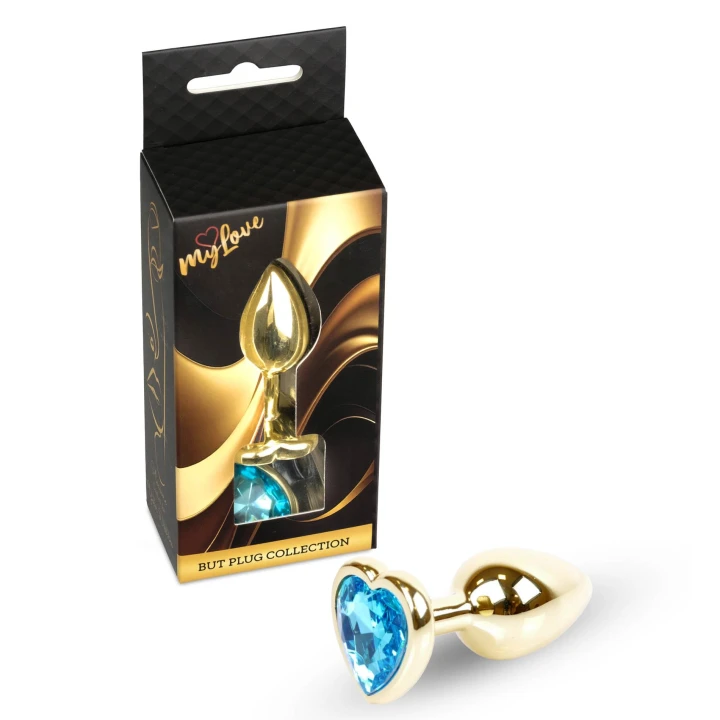 Korek analny (anal plug) MyLove Toys Jewellery Gold – stal nierdzewna, 7 cm, 2,7 cm