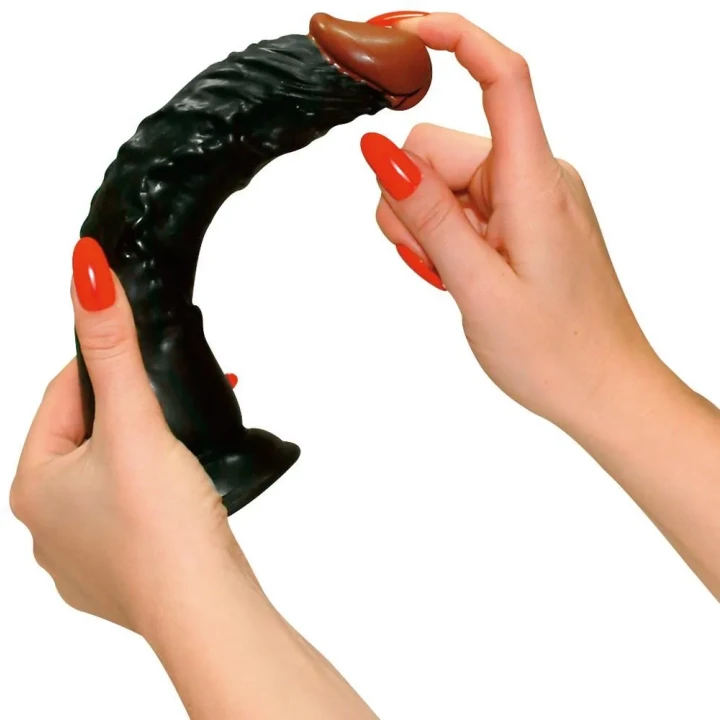 Dildo PVC – Europejski Urok, 23 cm długości, średnica 4-4,5 cm, z przyssawką
