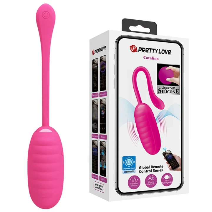 Wibrator stymulujący PRETTY LOVE - Catalina, 12 trybów, kontrola przez aplikację