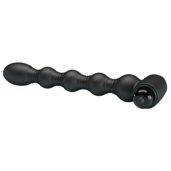 Korek analny MR PLAY - 2,6cm, 10 funkcji wibracji, silikon medyczny