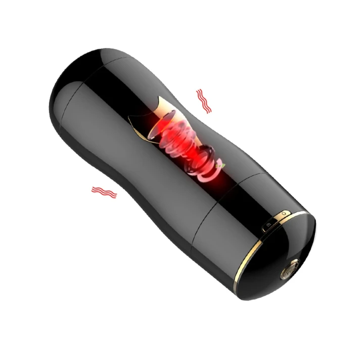 Masturbator dwustronny CyberSkin® 7 funkcji wibracji, masaż 24,8 cm