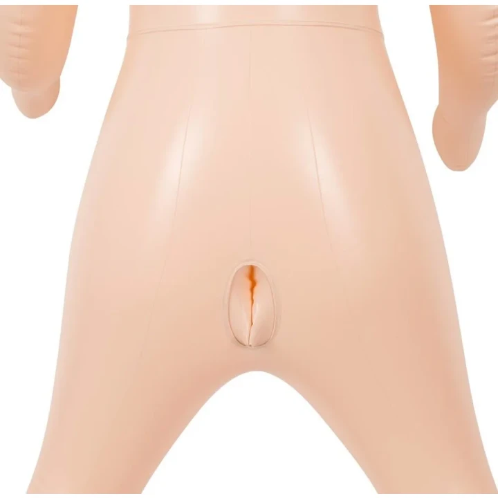 Lalka do zabawy Tessa Q. 157 cm, 3 otwory, z wibracjami, PVC, PoliPropylen, ABS