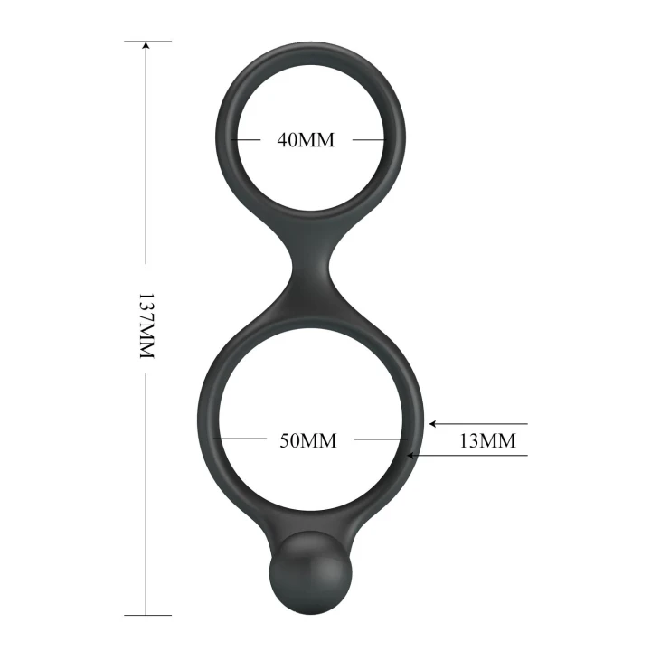 Pierścień erekcyjny Crazy Bull Florian - silikonowy, elastyczny, 4-5cm