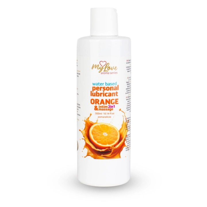 Preparat intymny i do masażu 2w1 MyLove Aroma Series Pomarańcza 300 ml