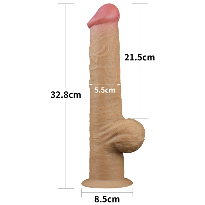 Dildo - Love Toy, Silikonowy, 12.5