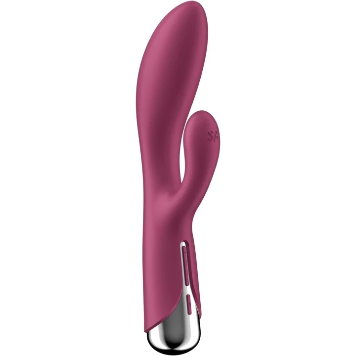 Wibrator-królik Satisfyer Spinning Rabbit 1, silikon, wodoodporny, 12 programów wibracji