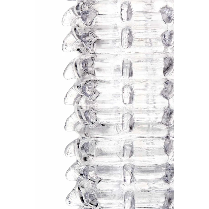 Extender na penisa A-TOYS 15,2 cm, elastyczny, przezroczysty, materiał TPR