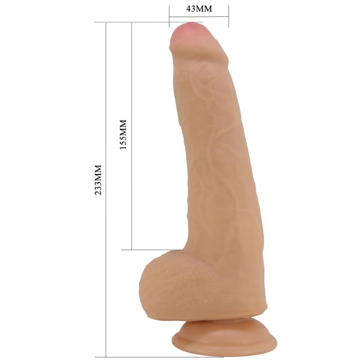 Dildo PRETTY LOVE - DRACO TPR, 9.2