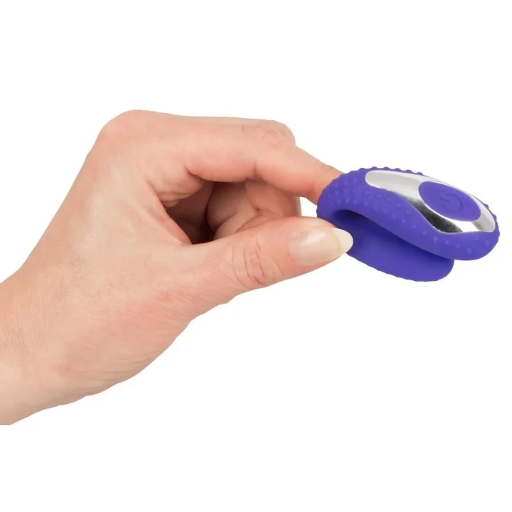 Wibrator doustny Purple Vibe z 5 trybami wibracji, silikon, długość 12,5 cm