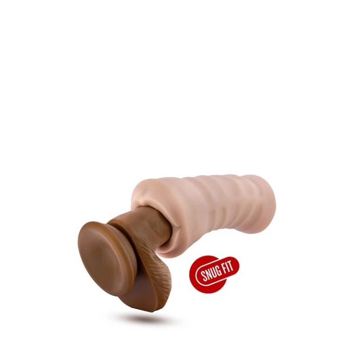 Wibrator masturbator M For Men ANGIE – TPE, wodoodporny, otwarty koniec, wibracja