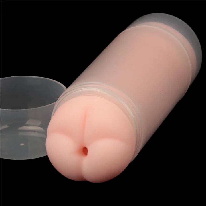 Masturbator dwustronny Virgin-Skin, 22,4 cm, materiał TPE, wibrujący