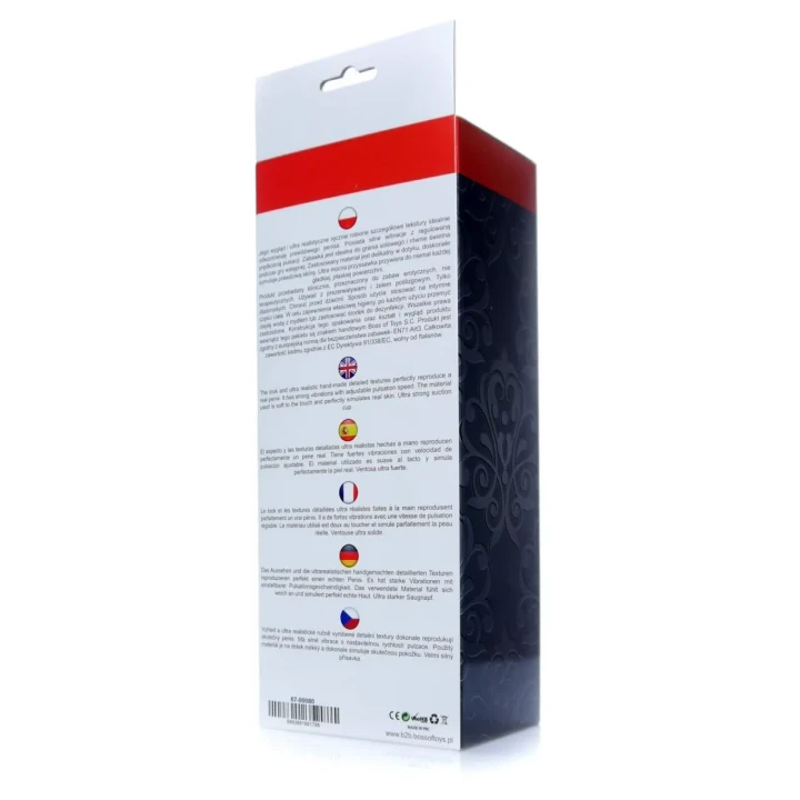 Wibrator - Mr. Perfect, 24 cm długości, 12 funkcji wibracji, z mocną przyssawką