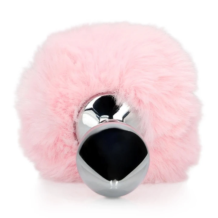Wtyczka analna Bunny Tail - metalowa, komfortowa, z miękkim ogonem króliczka