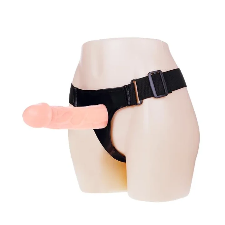 Dildo BAILE Jessica - przedłużka na penisa, wodoodporna, regulowana uprząż