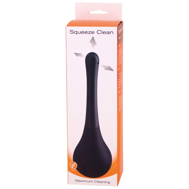 Gruszka do czyszczenia analnego Squeeze Clean, Silikonowa, 24cm, Wodoodporna