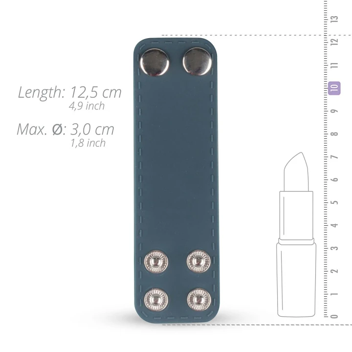 Nosze kulkowe Boners, silikonowe, elastyczne, w różnych rozmiarach - szare