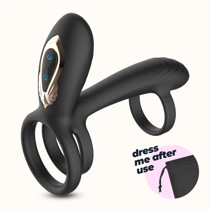 Pierścień wibrujący CRUSHIOUS Tornado, 12cm, 10 trybów wibracji, rotacja