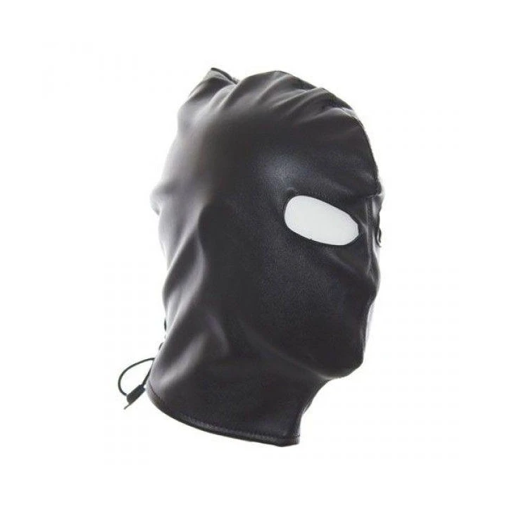 Maseczka niewoli na oczy, czarna skóra, wytrzymała i wygodna