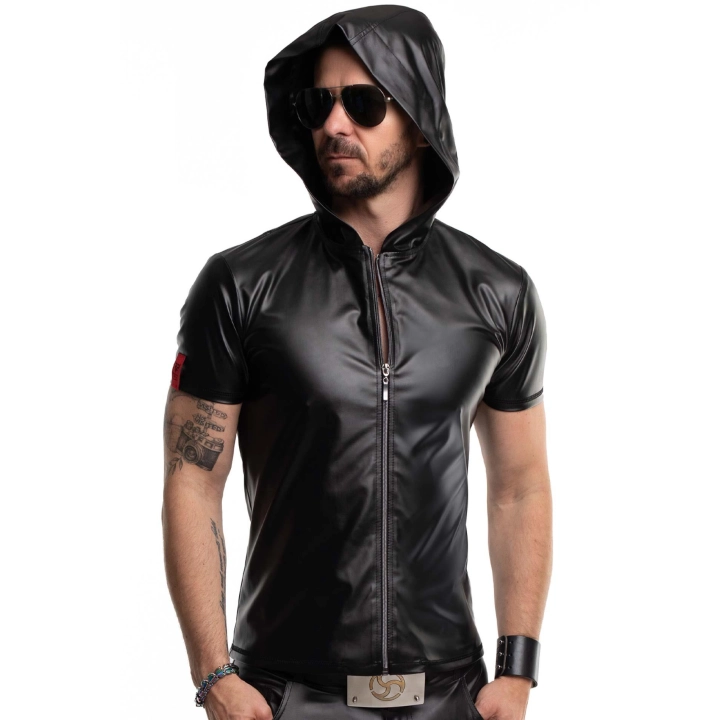 T-shirt REGNES FETISH PLANET — wetlook, kaptur, sportowo-atletyczny fason