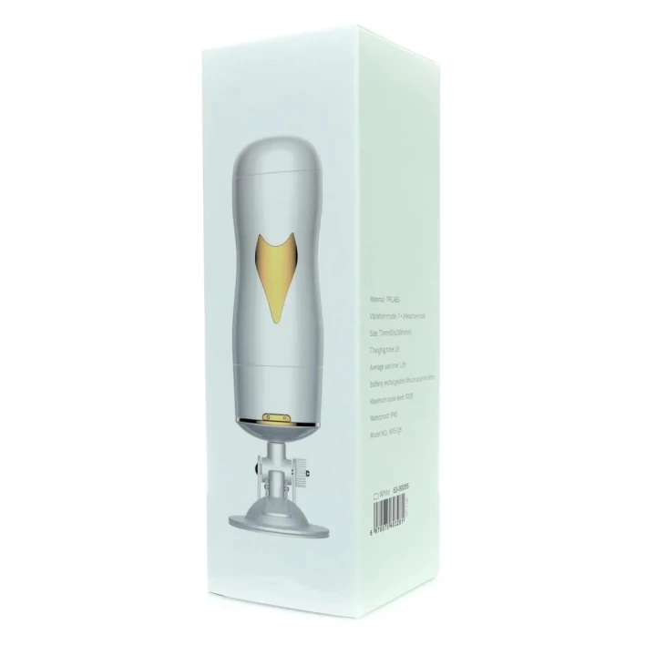 Masturbator podwójny CyberSkin® - 7 funkcji wibracji, z przyssawką, dłuższy 24,8 cm