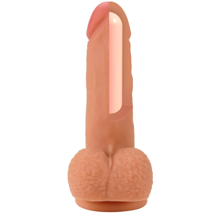 Dildo INFERNO HIDDEN DESIRE, płynny silikon, 18 cm długości, realistyczny wygląd
