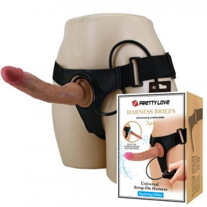 Dildo PRETTY LOVE - Kyton, wodoodporny, realistyczny, z funkcją squirting